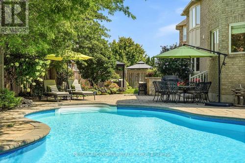 536 Cusick Circle, Milton, ON - Outdoor With In Ground Pool With Deck Patio Veranda With Backyard