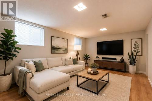 VIRTUALLY STAGED - 120 Stone Church Road W, Hamilton, ON - Indoor Photo Showing Living Room