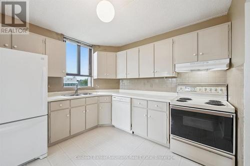 708 - 22 Marilyn Drive, Guelph (Riverside Park), ON - Indoor Photo Showing Kitchen With Double Sink