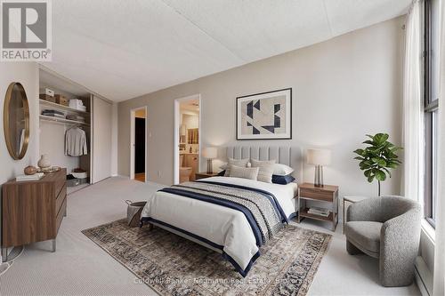 Virtually Staged - 708 - 22 Marilyn Drive, Guelph (Riverside Park), ON - Indoor Photo Showing Bedroom