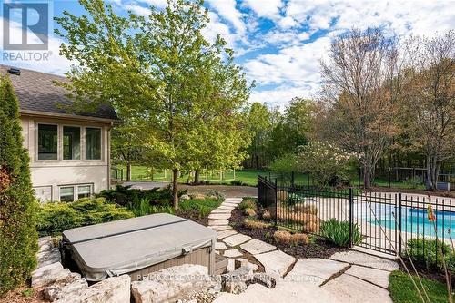 1670 Medad Springs Court, Burlington, ON - Outdoor With In Ground Pool With Deck Patio Veranda