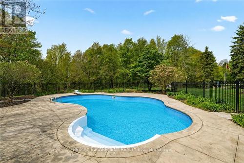 1670 Medad Springs Court, Burlington, ON - Outdoor With In Ground Pool With Deck Patio Veranda With Backyard