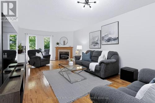 4130 Foxwood Drive, Burlington, ON - Indoor Photo Showing Living Room With Fireplace