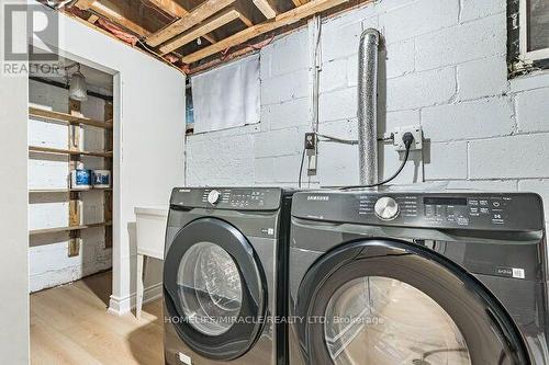 BASEMENT LAUNDRY - 2464 Brookhurst Road, Mississauga, ON - Indoor Photo Showing Laundry Room