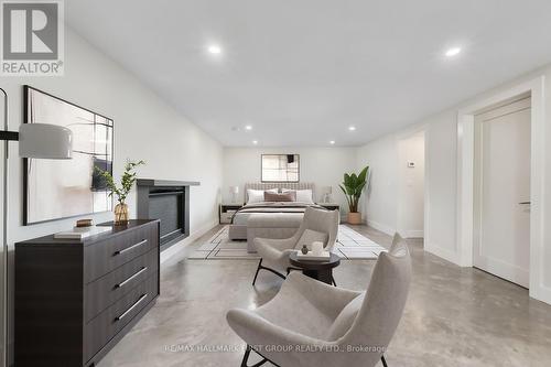 4566 Harwood Road, Hamilton Township, ON - Indoor Photo Showing Living Room With Fireplace