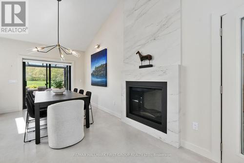 4566 Harwood Road, Hamilton Township, ON - Indoor With Fireplace