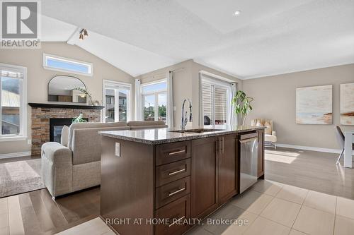 207 Mareth Way, Ottawa, ON - Indoor Photo Showing Kitchen With Fireplace