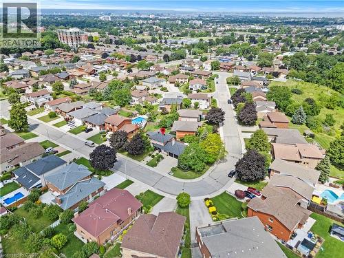 Residential neighborhood with mature trees, established roads, and varied architectural styles - 87 Monte Drive, Hamilton, ON - Outdoor With View