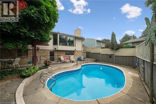 30 Shuh Avenue, Kitchener, ON - Outdoor With In Ground Pool With Deck Patio Veranda With Backyard