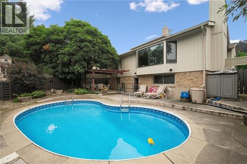 30 Shuh Avenue, Kitchener, ON - Outdoor With In Ground Pool With Backyard