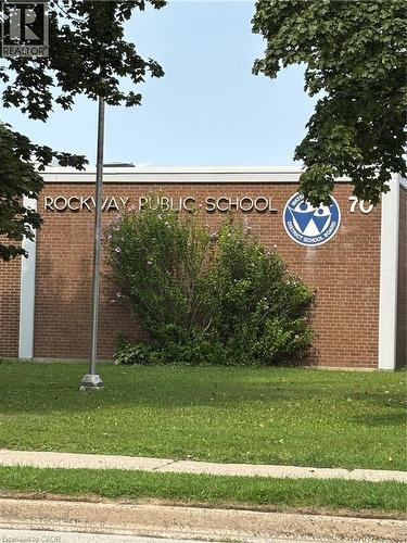 Rockway Public School directly across from your patio - 6 Walton Avenue Unit# 107, Kitchener, ON - Outdoor