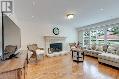 4177 Millcroft Park Drive, Burlington, ON - Indoor Photo Showing Living Room With Fireplace