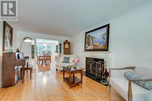 4177 Millcroft Park Drive, Burlington, ON - Indoor Photo Showing Living Room With Fireplace