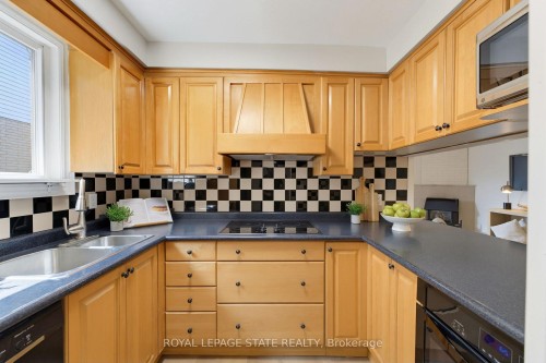 32 Silvervine Drive, Hamilton, ON - Indoor Photo Showing Kitchen With Double Sink
