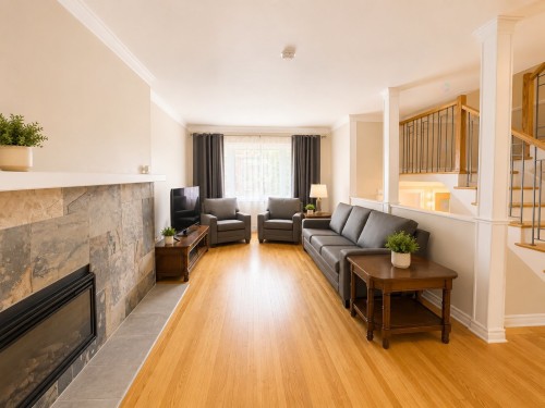 Salon - 119 Av. Pendennis, Pointe-Claire, QC - Indoor Photo Showing Living Room With Fireplace