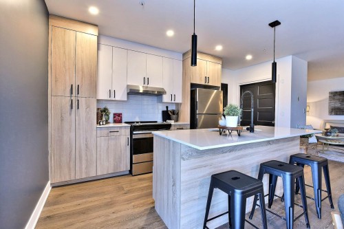 Kitchen - 601-3900 Boul. Henri-Bourassa E., Montréal (Montréal-Nord), QC - Indoor Photo Showing Kitchen With Upgraded Kitchen