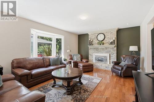 1 Meander Close, Hamilton, ON - Indoor Photo Showing Living Room With Fireplace