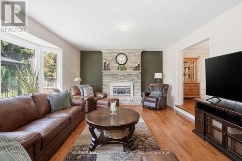 1 Meander Close, Hamilton, ON - Indoor Photo Showing Living Room With Fireplace