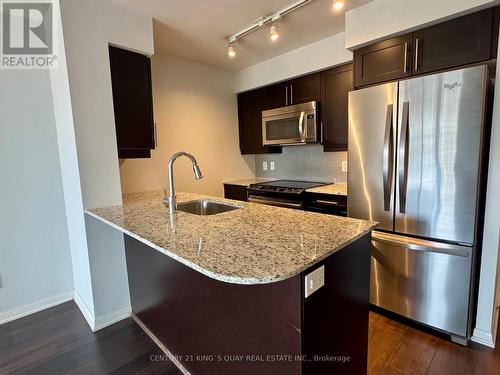 1233 - 38 Grand Magazine Street, Toronto, ON - Indoor Photo Showing Kitchen With Stainless Steel Kitchen