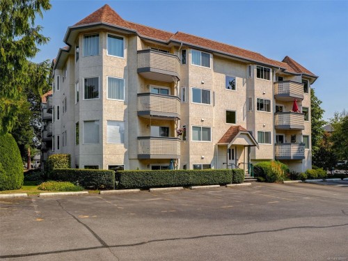 #208-9882 Fifth St, Sidney, BC - Outdoor With Balcony With Facade