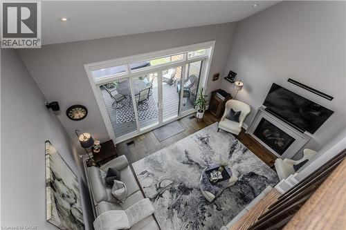 72 Pond View Gate, Waterdown, ON - Indoor With Fireplace