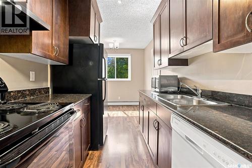 306 1013 Lansdowne Avenue, Saskatoon, SK - Indoor Photo Showing Kitchen With Double Sink