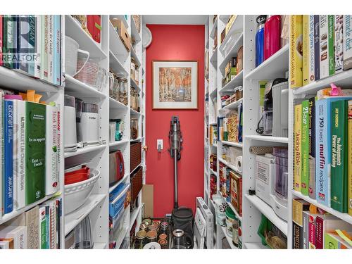 This is a serious walk in pantry - 3901 Gallaghers Circle, Kelowna, BC - Indoor With Storage