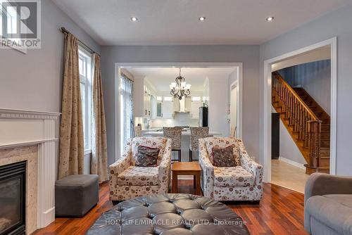 9 Peridot Road, Brampton, ON - Indoor Photo Showing Living Room With Fireplace