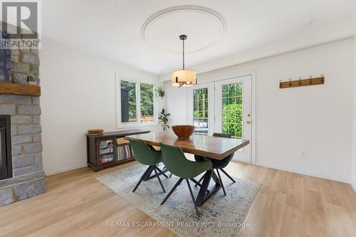 200 Lynden Road, Hamilton, ON - Indoor Photo Showing Dining Room With Fireplace