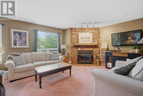 131 Huntingwood Avenue, Hamilton (Dundas), ON - Indoor Photo Showing Living Room With Fireplace