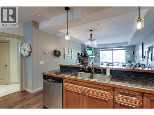 2760 Auburn Road Unit# 212, West Kelowna, BC - Indoor Photo Showing Kitchen With Double Sink