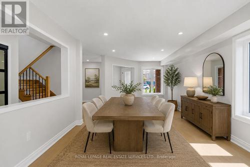 Photo is Virtually Staged - 3955 Foxwood Avenue, Mississauga, ON - Indoor Photo Showing Dining Room
