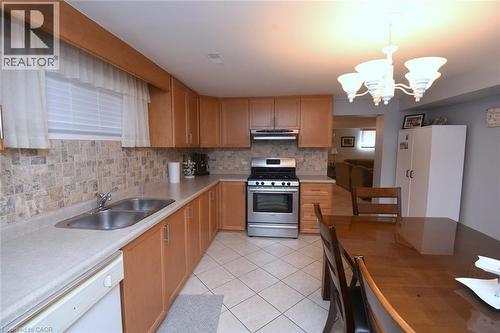 36 Abbington Drive, Hamilton, ON - Indoor Photo Showing Kitchen With Double Sink
