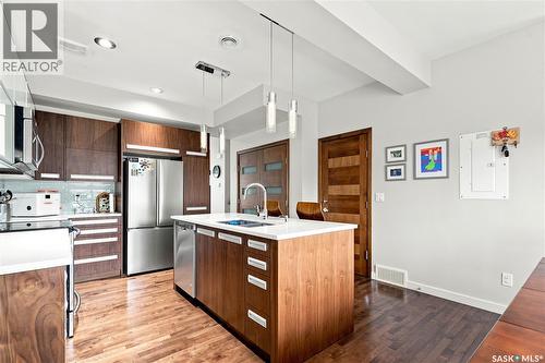 151 Tweed Lane, Saskatoon, SK - Indoor Photo Showing Kitchen With Stainless Steel Kitchen