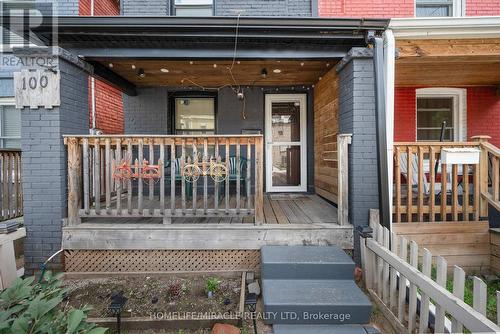 100 Gibson Avenue, Hamilton, ON - Outdoor With Deck Patio Veranda With Exterior