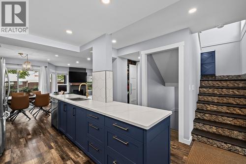 2125 Burtch Road Unit# 502, Kelowna, BC - Indoor Photo Showing Kitchen With Double Sink
