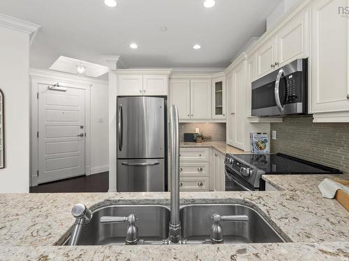 1204 1445 South Park Street, Halifax, NS - Indoor Photo Showing Kitchen With Stainless Steel Kitchen With Double Sink With Upgraded Kitchen