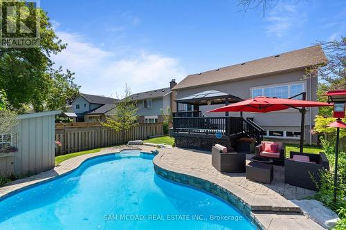 2464 Council Ring Road, Mississauga, ON - Outdoor With In Ground Pool With Deck Patio Veranda