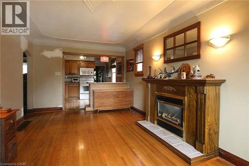 35 Barons Avenue S, Hamilton, ON - Indoor With Fireplace