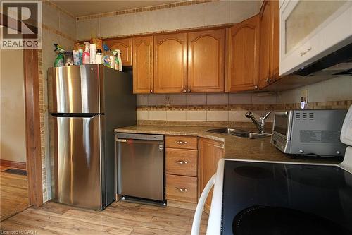 35 Barons Avenue S, Hamilton, ON - Indoor Photo Showing Kitchen With Double Sink