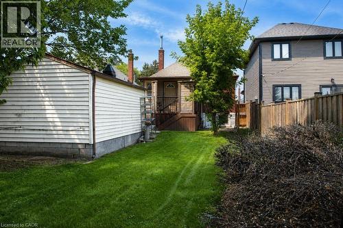 View from Backyard showing Garage - 35 Barons Avenue S, Hamilton, ON - Outdoor