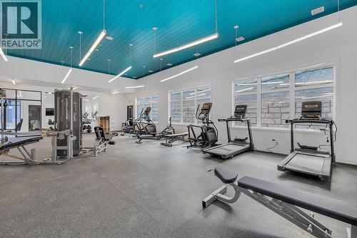 Gym Area - 1057 Frost Road Unit# 412, Kelowna, BC - Indoor Photo Showing Gym Room