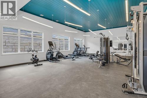 Gym Area - 1057 Frost Road Unit# 412, Kelowna, BC - Indoor Photo Showing Gym Room