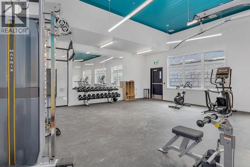 Gym Area - 1057 Frost Road Unit# 412, Kelowna, BC - Indoor Photo Showing Gym Room