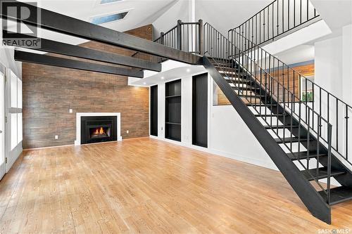3445 11Th Street W, Saskatoon, SK - Indoor With Fireplace