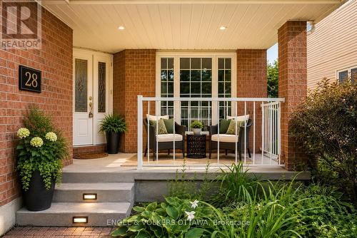 Front Entrance - Virtually Staged - 28 Weybridge Drive, Ottawa, ON - Outdoor With Exterior
