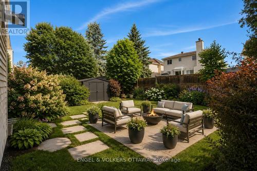 Large Private Backyard - Virtually Staged - 28 Weybridge Drive, Ottawa, ON - Outdoor With Backyard