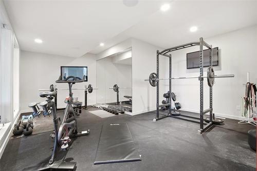 8 Orchard Gate, Oak Bluff, MB - Indoor Photo Showing Gym Room