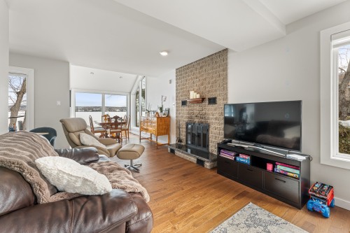 Living Room - 930 Ch. Viens, Magog, QC - Indoor Photo Showing Living Room With Fireplace