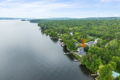 Photo aérienne - 916Z Ch. Viens, Magog, QC - Outdoor With Body Of Water With View